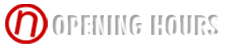 Our opening hours